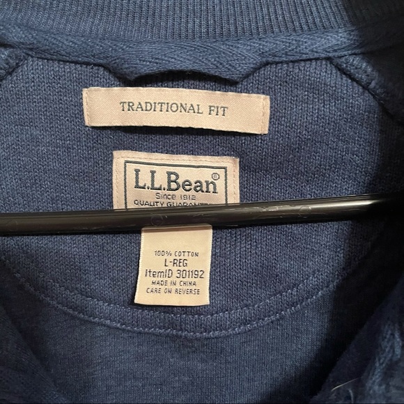 L. L. Bean 1/4 zip sweatshirt Large - Picture 3 of 3